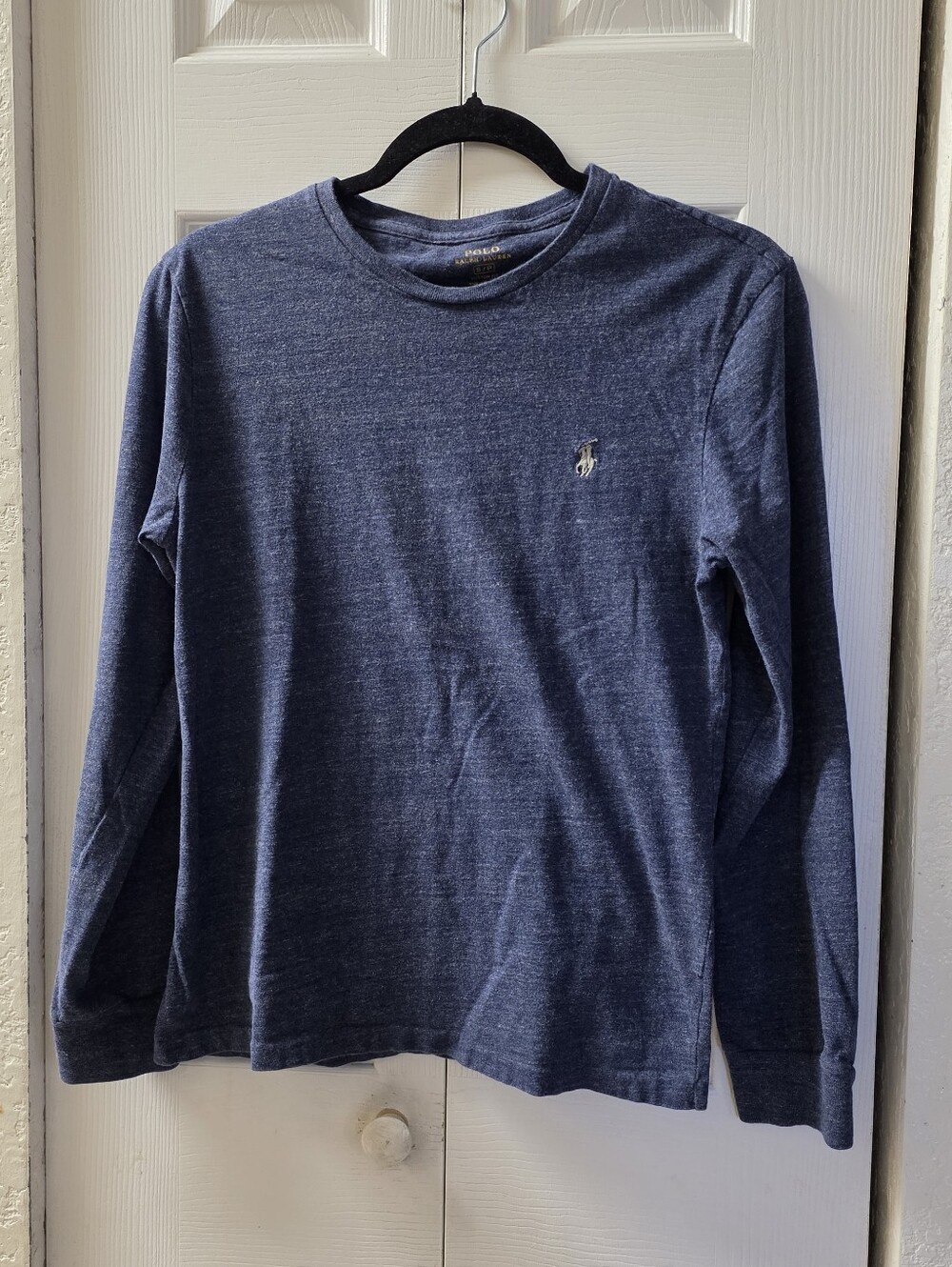 Polo by Ralph Lauren Long-Sleeve Crewneck Shirt - Navy Heather